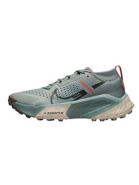 Nike ZoomX Zegama Trail 'Grey Green' Running Shoes DH0625-301 Women's 8.5 NEW